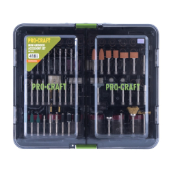 Přímá bruska Procraft PG400 + GK‑418 s příslušenstvím