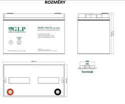 GLPG GEL 100-12 gelový akumulátor 12V 100Ah