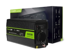 Měnič napětí  Green Cell 12V/230V 500W čistý sinus