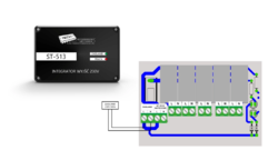 Integrátor vstupů TECH EU-513 - 5x 230V