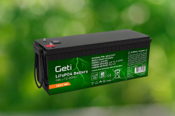 GETI LiFePO4 12,8V 200Ah GBLE-12-200D displej