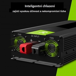 Green Cell měnič napětí 1500W ( 3000W ) modifikovaná sínus 24V na 230V
