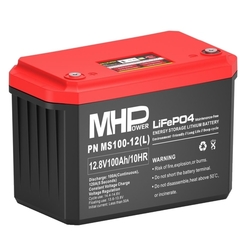 MHPower MS100-12(L) Lithium baterie LiFePO4 12V/100Ah, Terminál LC4 - M8