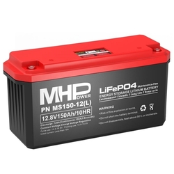 MHPower MS150-12(L) Lithium baterie LiFePO4 12V/150Ah, Terminál LC5 - M8