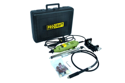 Přímá bruska Procraft PG400 + GK‑418 s příslušenstvím