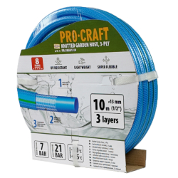 Zahradní hadice 3vrstvá 1/2" 10m PROCRAFT PR-3KGH1310