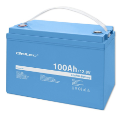 Qoltec lithium baterie LiFePO4 12,8V/100Ah 1280Wh