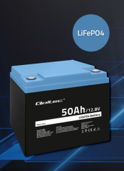 Qoltec lithium baterie LiFePO4 12,8V/50Ah 640Wh