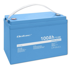 Qoltec lithium baterie LiFePO4 12,8V/100Ah 1280Wh