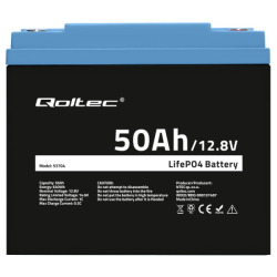 Qoltec lithium baterie LiFePO4 12,8V/50Ah 640Wh