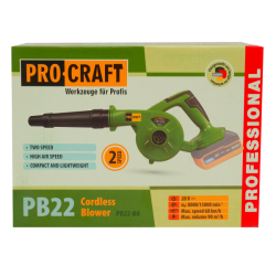 Aku fukar listí Procraft PB22 (bez baterie a nabíječky)