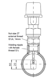 SIEMENS QVE1901 průtokový spínač pro kapaliny DN20-200