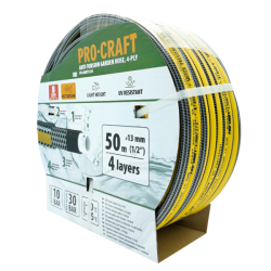 Zahradní hadice 4vrstvá 1/2" 50m PROCRAFT PR-4KAT1350