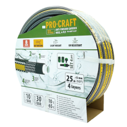 Zahradní hadice 4vrstvá 1/2" 25m PROCRAFT PR-4KAT1325F