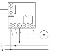 Ochrana proti vytopení ventil G1 ( DN25 ) pohon  230V AC