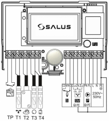 SALUS WT100 regulátor směšovacího ventilu