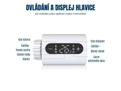 Chytrá termostatická hlavice Wifi Tuya 
