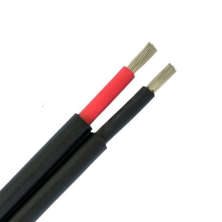 Solární kabel měděný 2x4mm2 - černý, dvojitý 100m balení