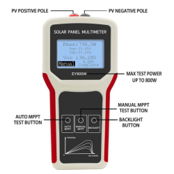 ELEJOY EY800W tester solárních panelů, 800W, LCD displej