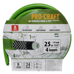 Zahradní hadice 4vrstvá 3/4" 25m PROCRAFT PR-4GH1925