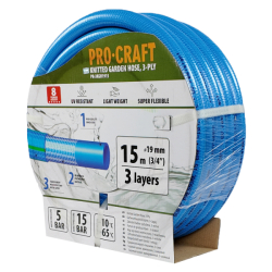 Zahradní hadice 3vrstvá 3/4" 15m PROCRAFT PR-3KGH1915