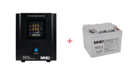 Záložní zdroj MHPower 300W s gelovou baterií životnost až 12 let