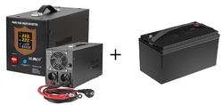 Záložní zdroj 700W s baterií 100Ah