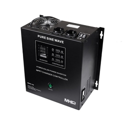 Záložní zdroj MHPower MSKD 1200W 12V čistý sinus, solární regulátor MPPT