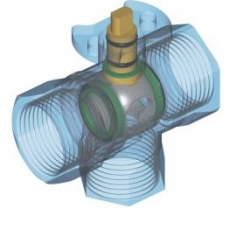 LUFBERG ZV3-25-13 1" třícestný zónový ventil