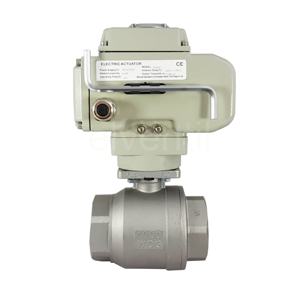 Kulový kohout 3" nerez s elektrickým pohonem A1600 230V 4-20mA