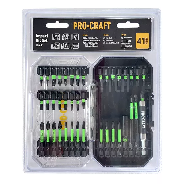 Procraft aku sada nářadí 20V 5dílů s baterií a nabíječkou