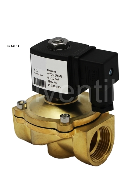 Elektromagnetický ventil  0-10bar G1 230V NC F.S.A