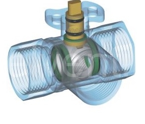 LUFBERG ZV3A-32-26 1 1/4" třícestný zónový ventil